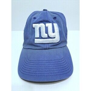 New York Giants Distressed Hat Cap 47 Adjustable Strapback Blue Dad NY Faded